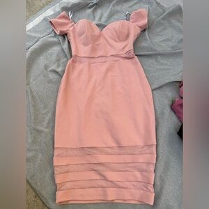 Elegant Pink Women's Dress